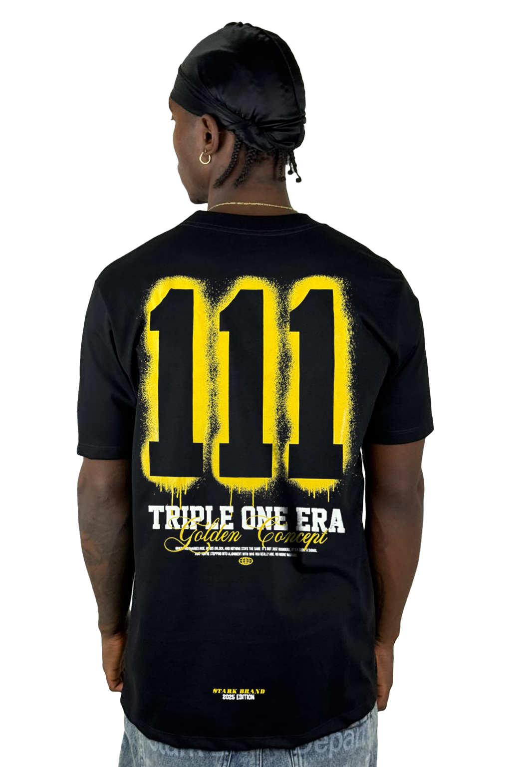 Camiseta Negra Triple One Era Alto Gramaje