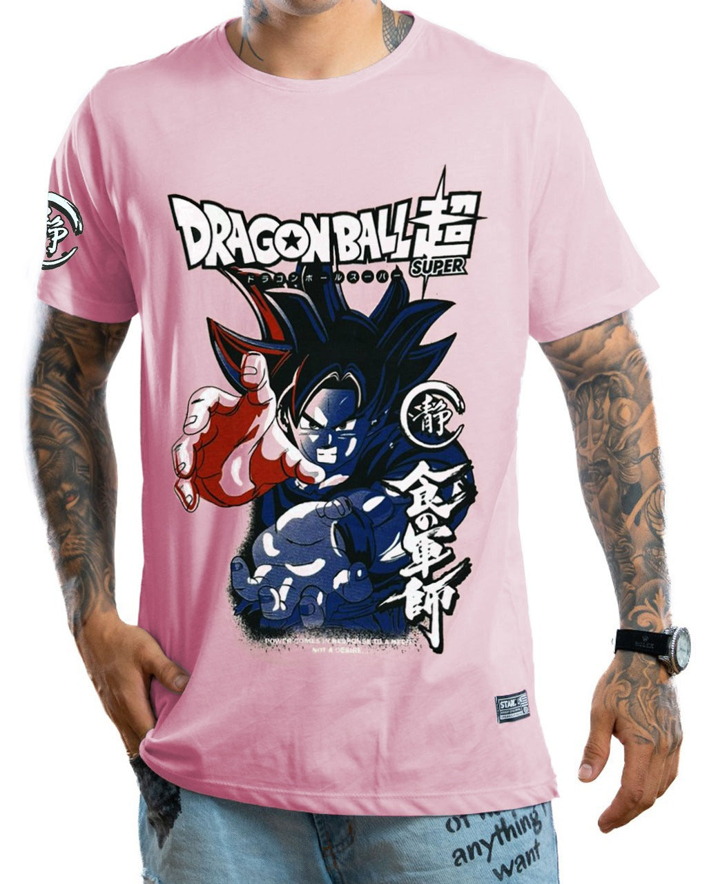 Camiseta Rosada Goku Ultra Instinto
