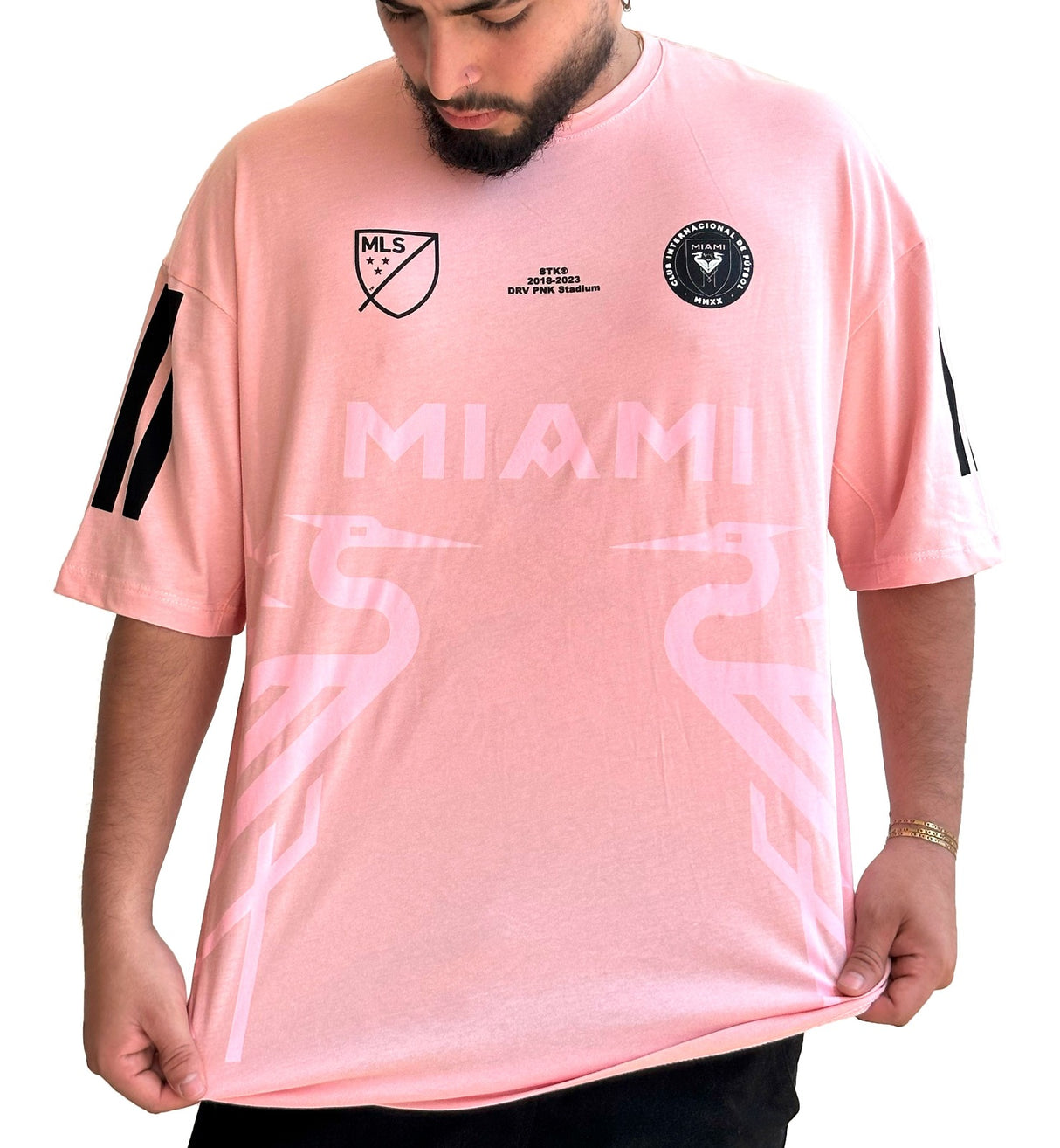 Oversize rosado Miami messi 10