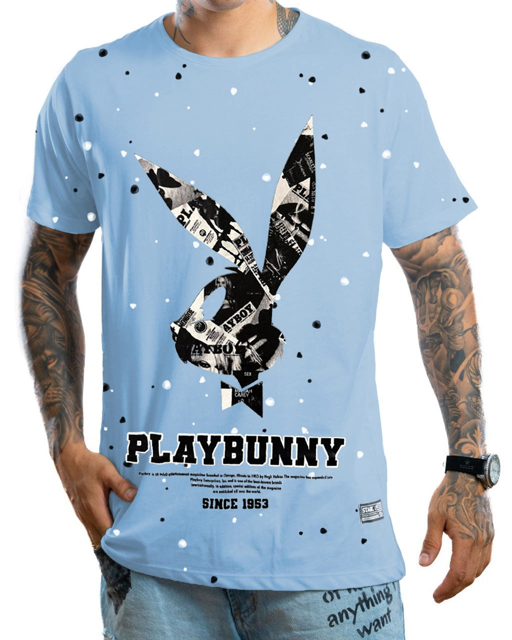 Camiseta Azul Cielo PlayBunny
