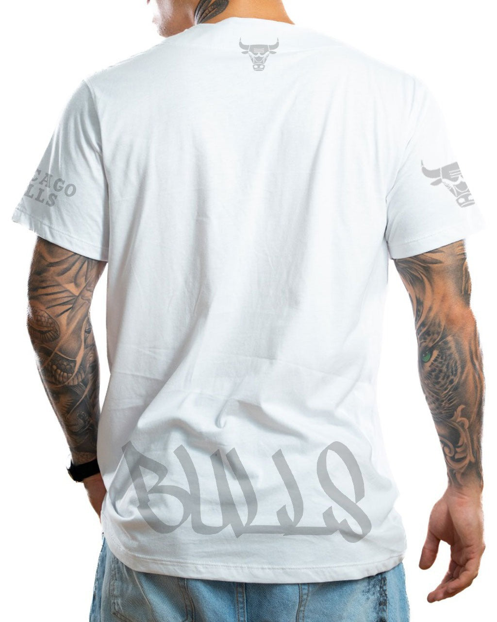 Bulls cheap camiseta blanca