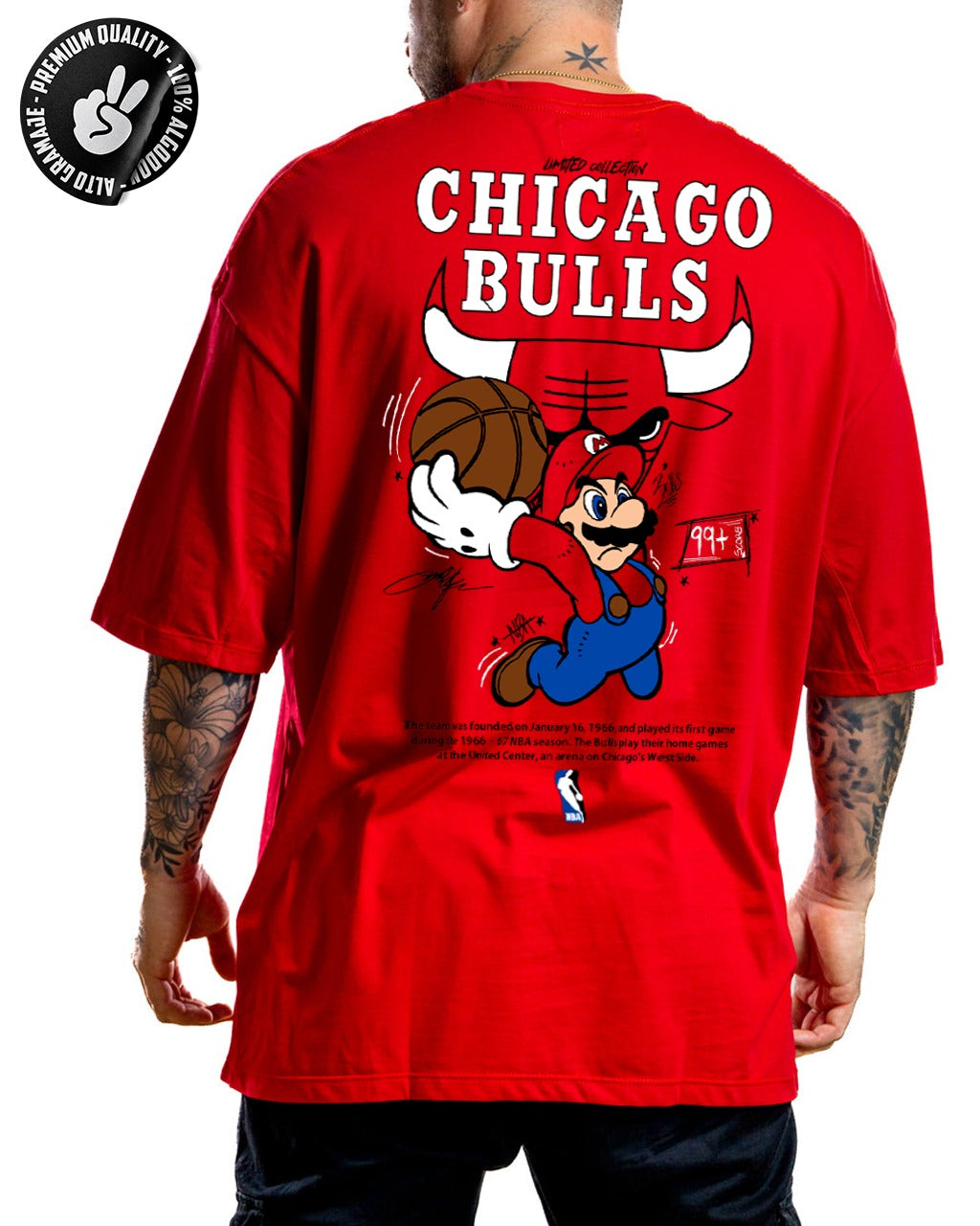 Oversize roja bulls bross Alto Gramaje Stark Brand