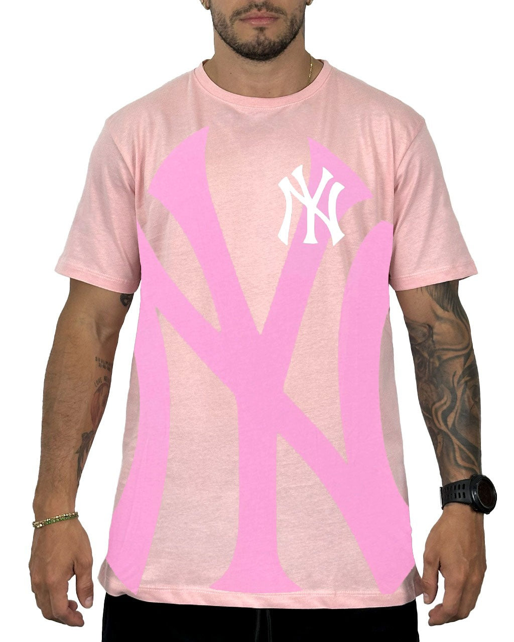 Camiseta new ny rosado