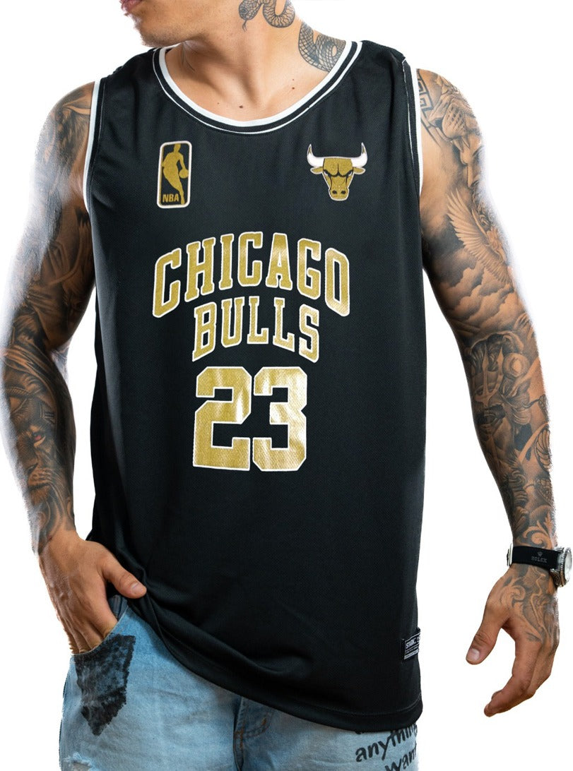 Camisilla Negra Chicago Bulls 23
