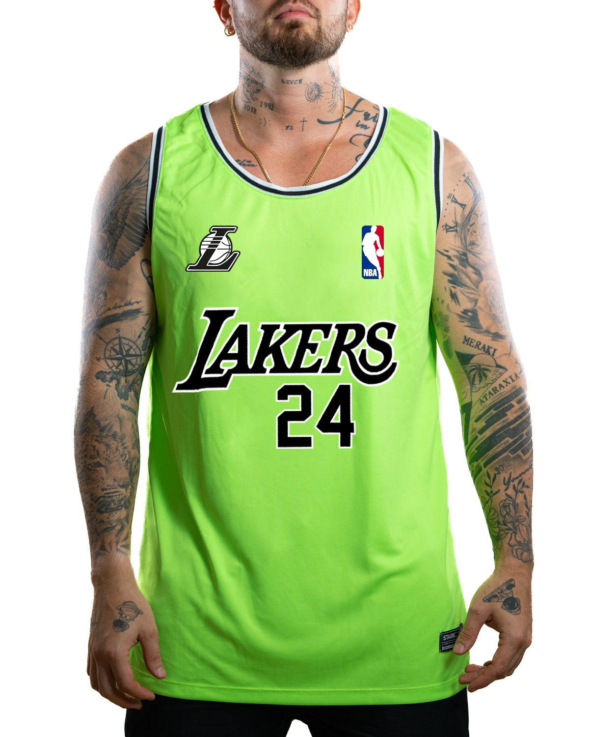 Camisilla Verde Neon Lakers 24