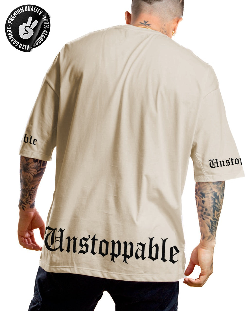 OVERSIZE ALTO GRAMAJE UNSTOPPABLE BEIGE