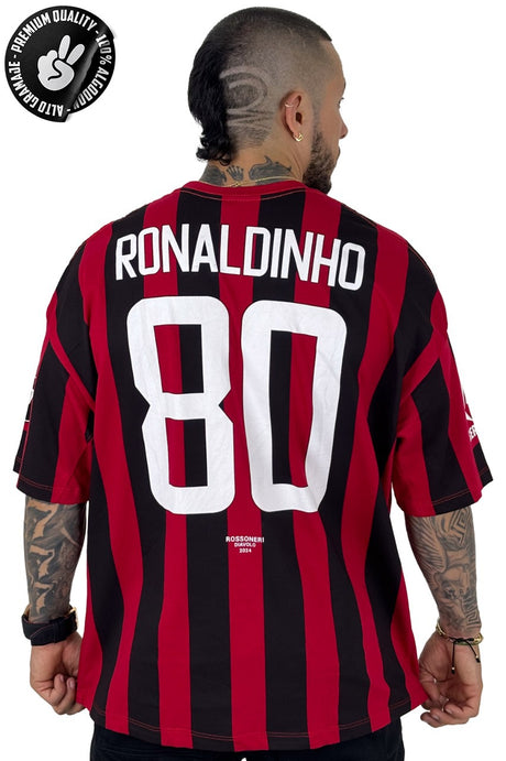 Oversize Roja milan ronaldiño alto gramaje