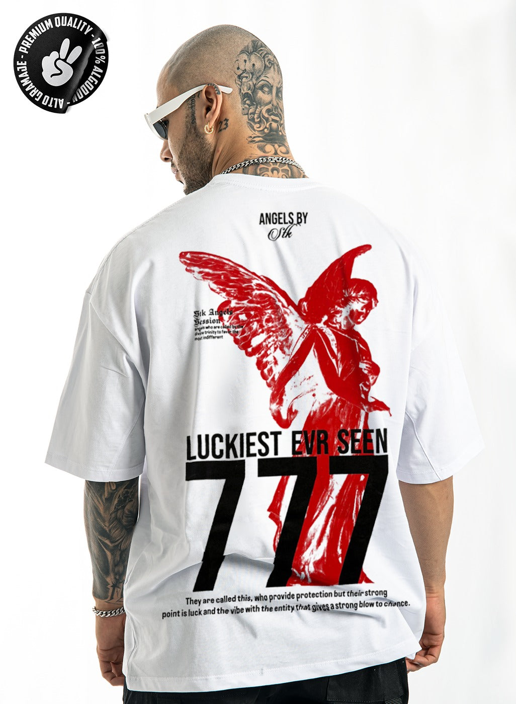 Oversize alto gramaje blanca 777 luckiest