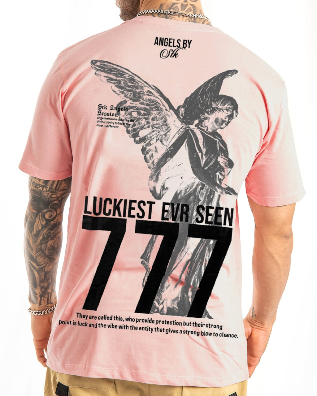 Camiseta 777 rosada luckiest