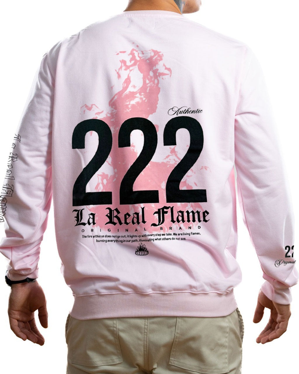 Buzo rosado real flame 222