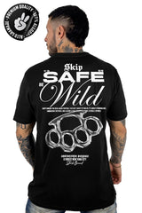 Camiseta negra skin face Alto Gramaje