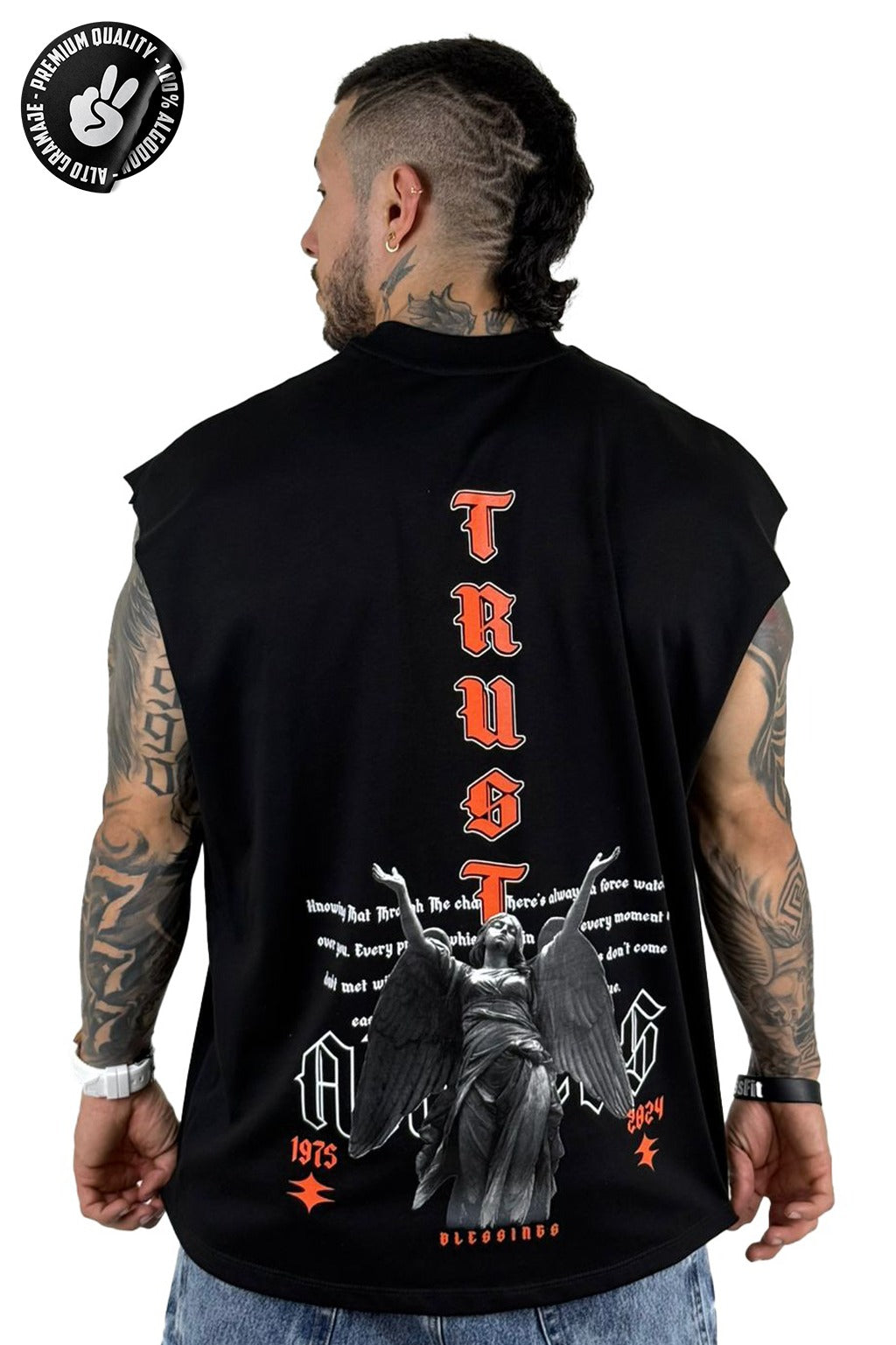 Camisilla trust negro Alto Gramaje