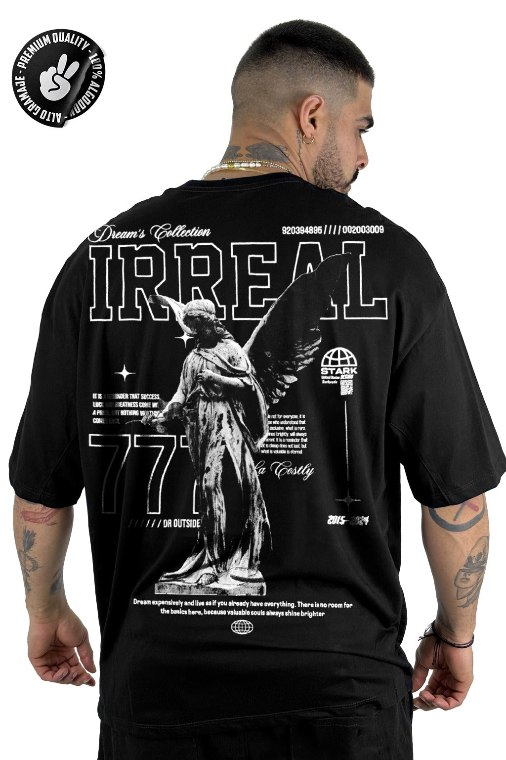 Oversize alto gramaje negra irreal