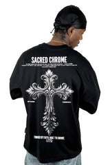 Oversize negra sacred chrome alto Gramaje
