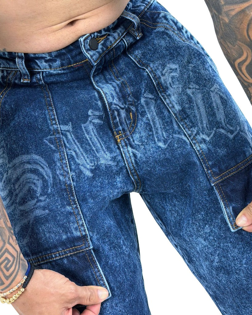 Jean Baggy Bolsillo Carpintero Sacrifice