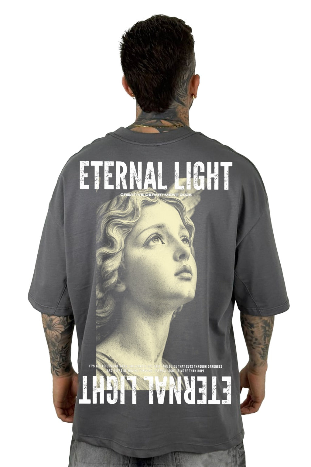 Oversize Gris Eternal Light alto gramaje
