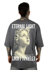 Oversize Gris Eternal Light alto gramaje