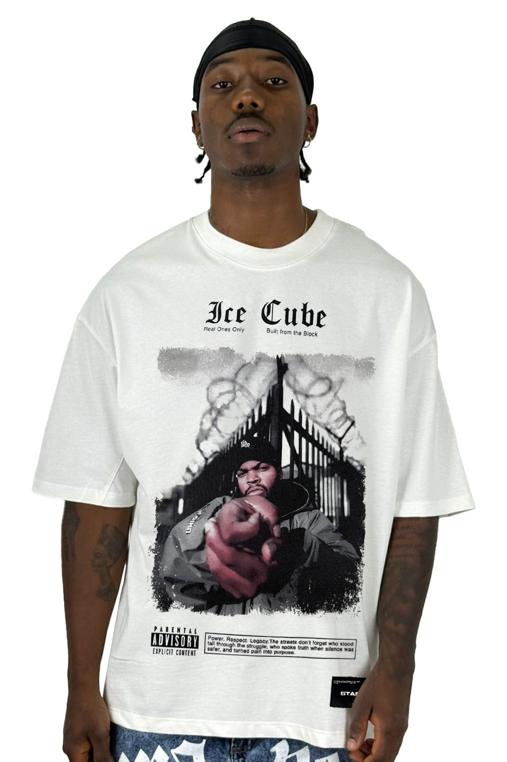 Oversize Crudo ice cube alto gramaje