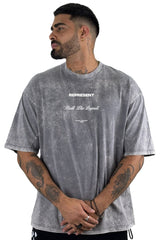 Oversize sky gris REPRESENT alto gramaje
