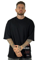 Oversize Negra Fuck The RULES alto gramaje