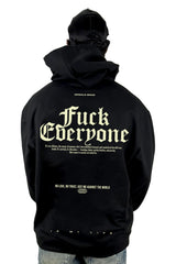 Buzo Capucha Negro Fuck Everyone