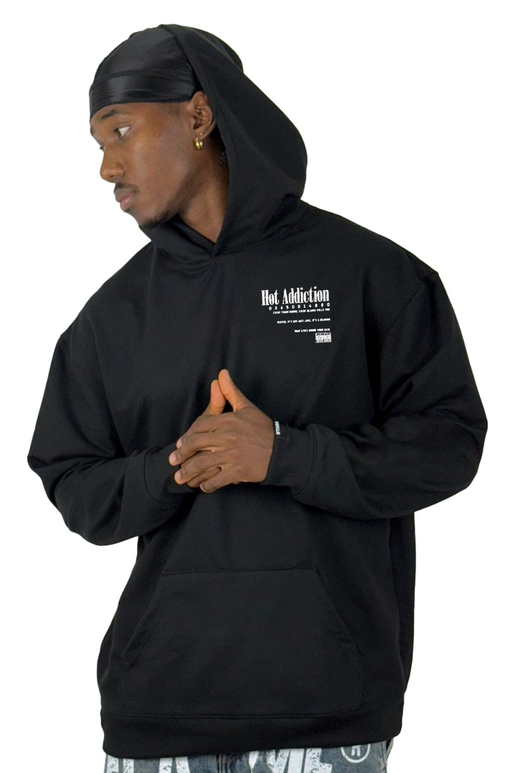 Buzo Capucha Negro Hot Addiction