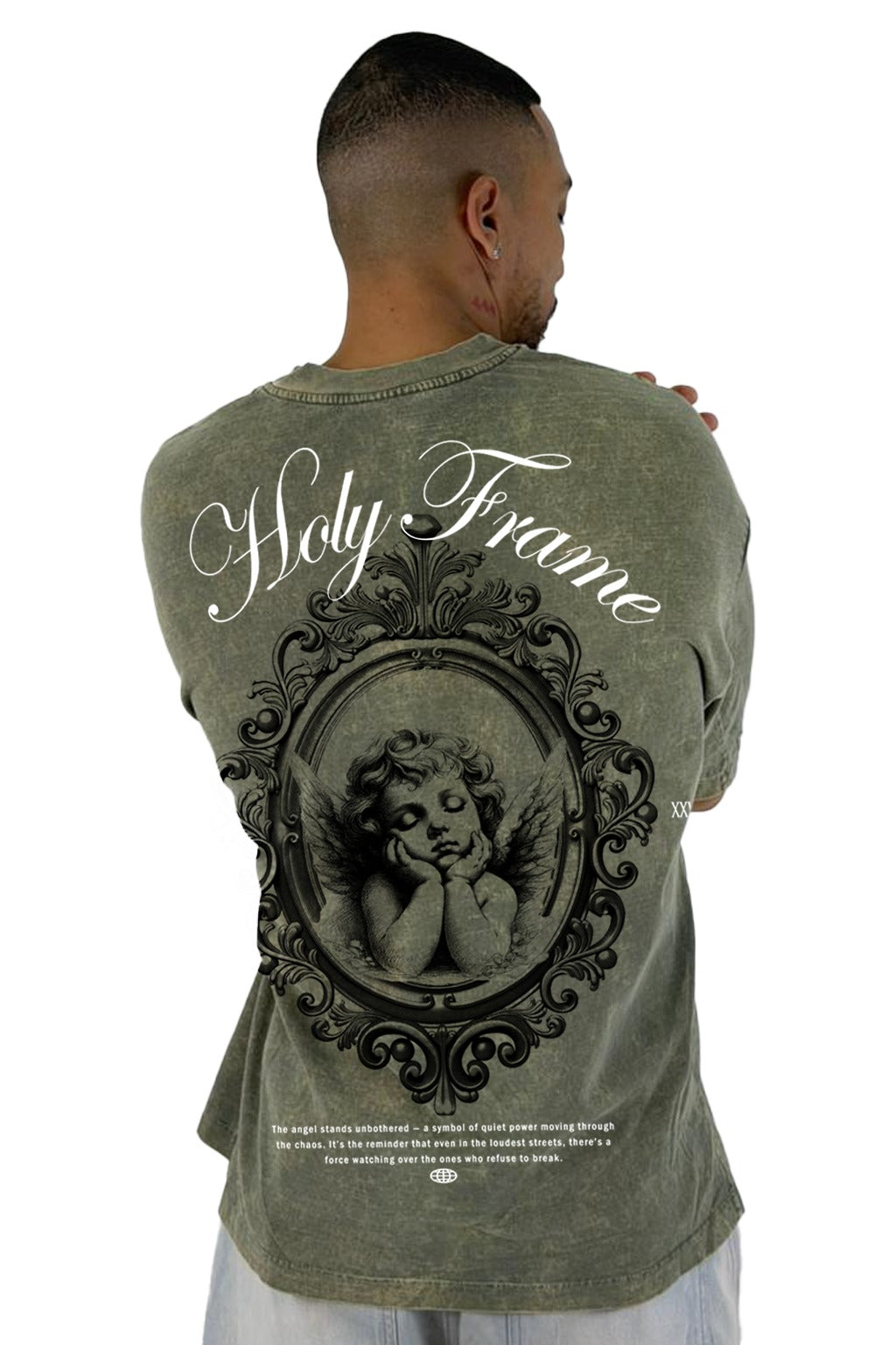 Oversize sky verde holy frame