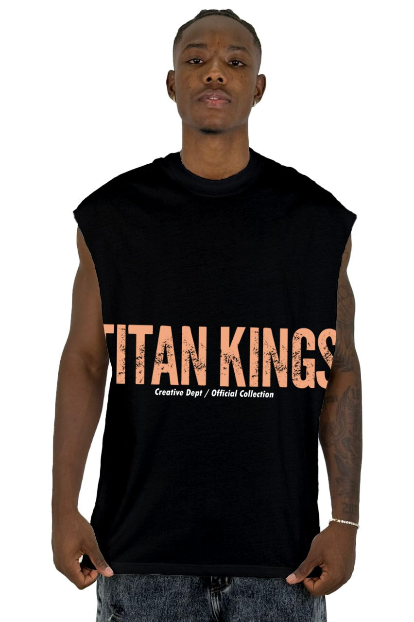 Camisilla negra titan kings