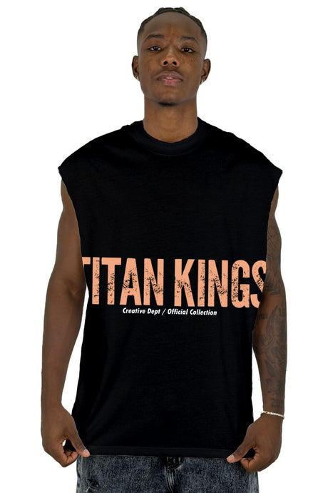 Camisilla negra titan kings
