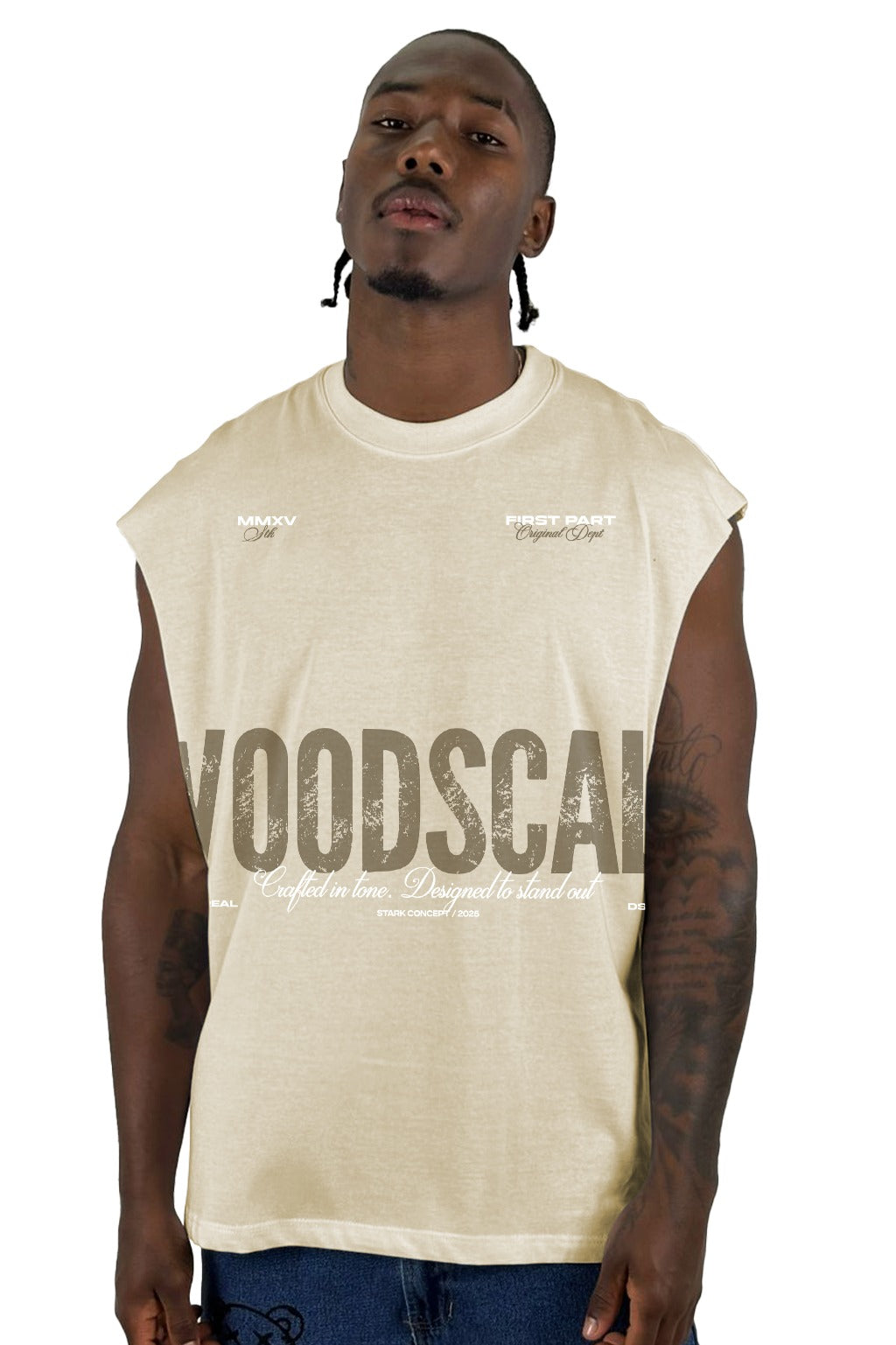 Camisilla beige woodscale