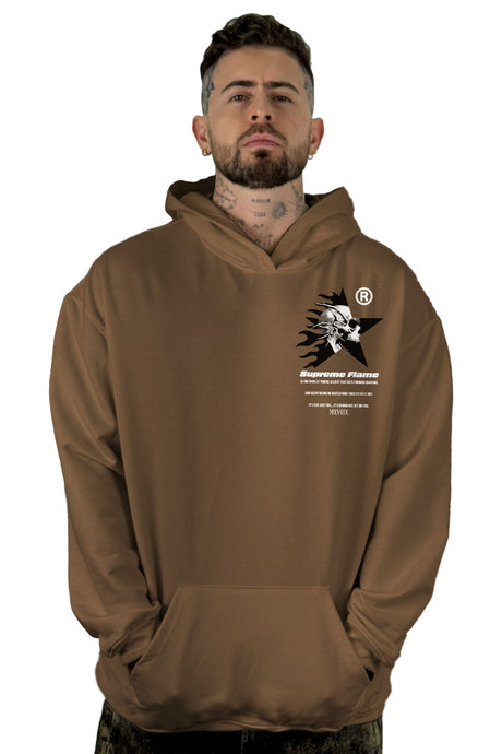 Buzo Capucha Cafe supreme flame