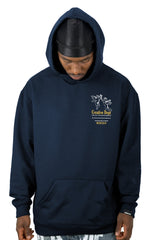 Buzo Capucha azul creative dept