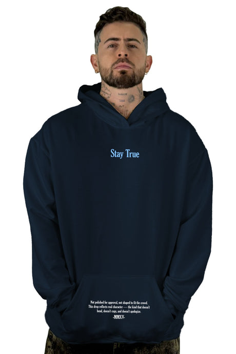 Buzo Capucha stay azul true