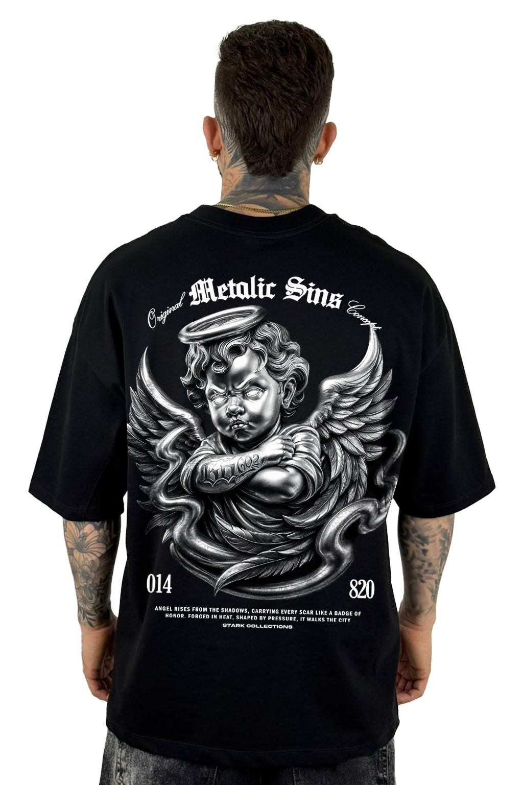 Oversize negra metalic sins
