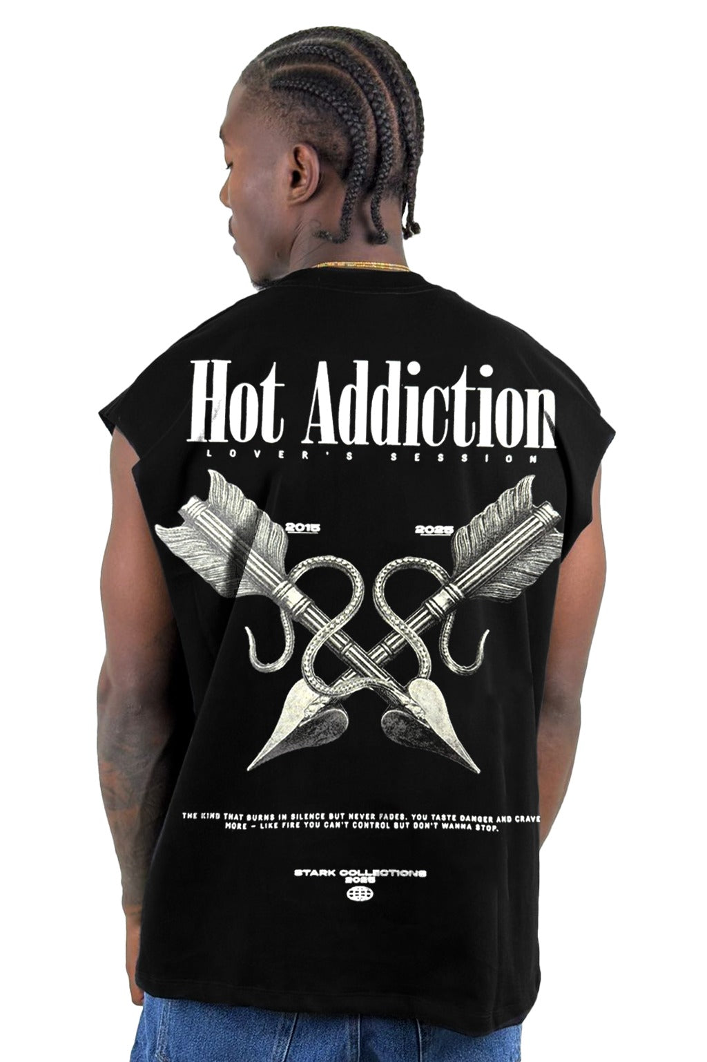 Camisilla Negra Hot Addiction Alto Gramaje
