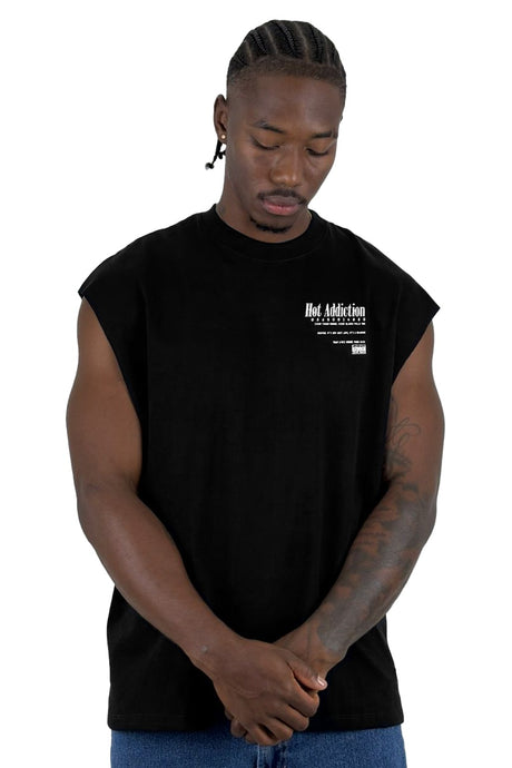 Camisilla Negra Hot Addiction Alto Gramaje