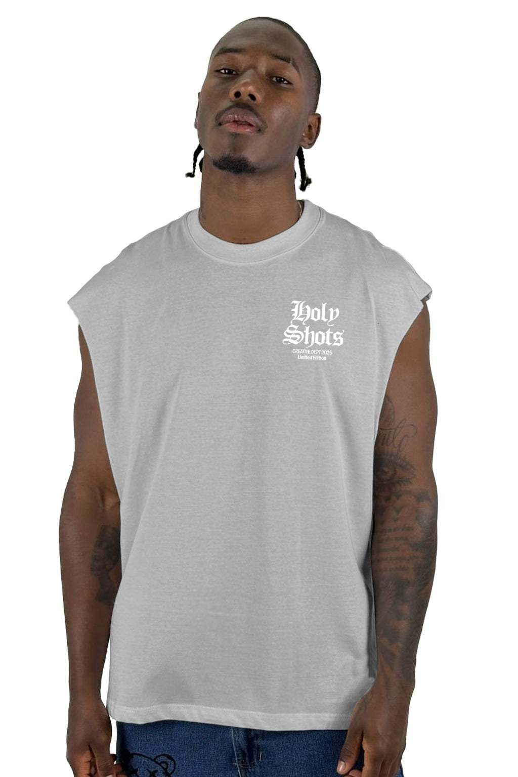 Camisilla Gris Holy Shots  Angel Alto Gramaje