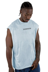Camisilla Azul Dominion Alto Gramaje