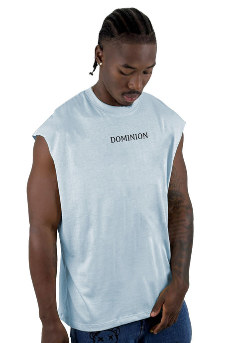 Camisilla Azul Dominion Alto Gramaje
