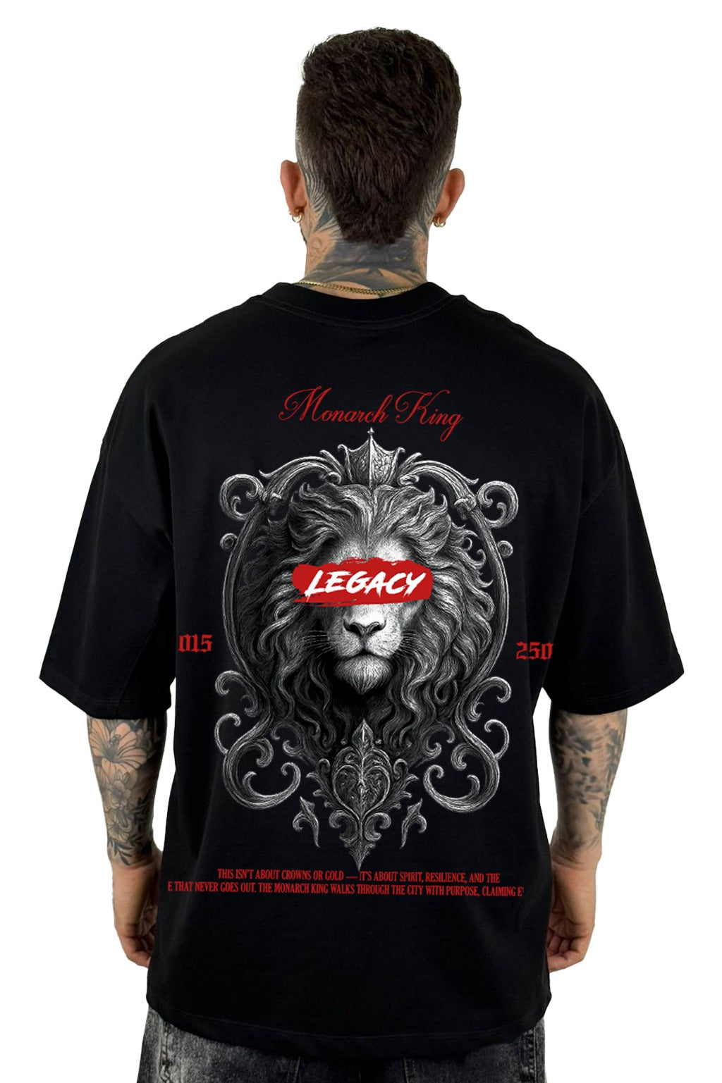 Oversize negro monarch king legacy