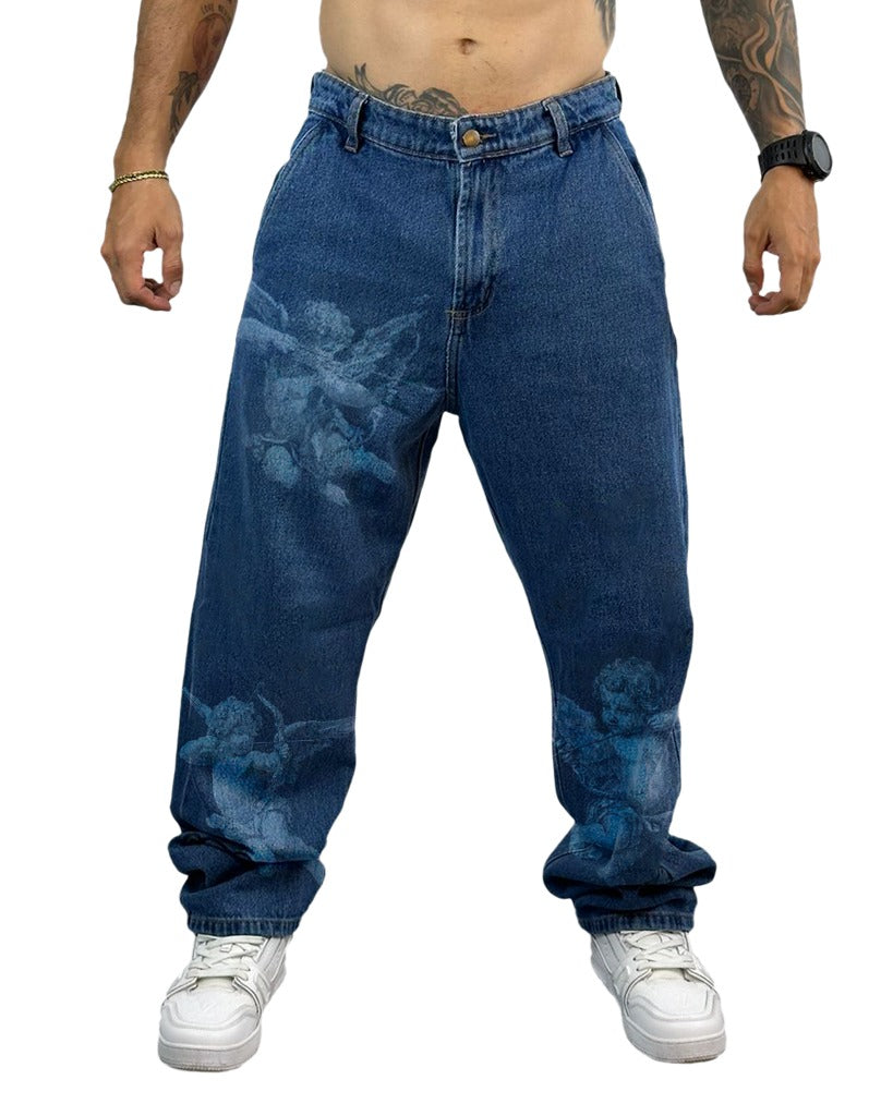 Jean baggy Clasico Azul Laser Angeles