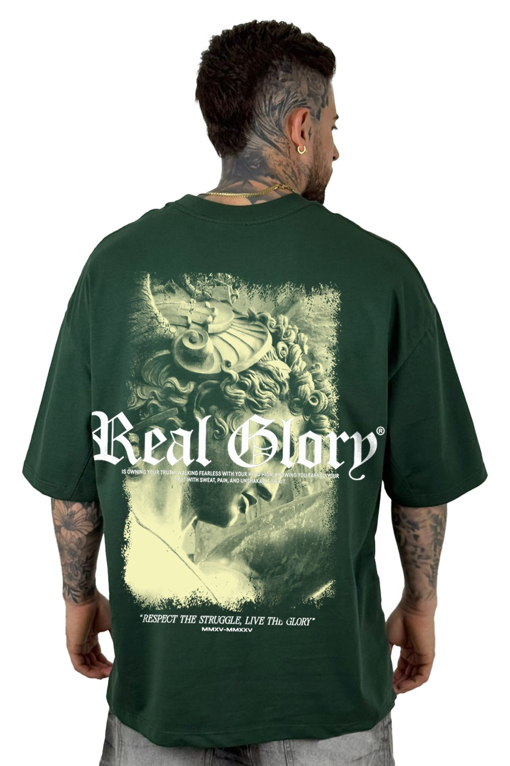 Oversize verde Real Glory alto gramaje