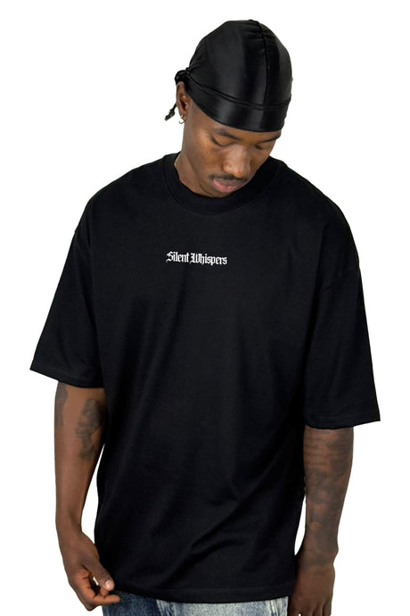 Oversize Negra Silent Whispers Alto Gramaje