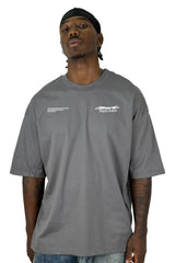 Oversize Gris Stark angels Rebels alto gramaje