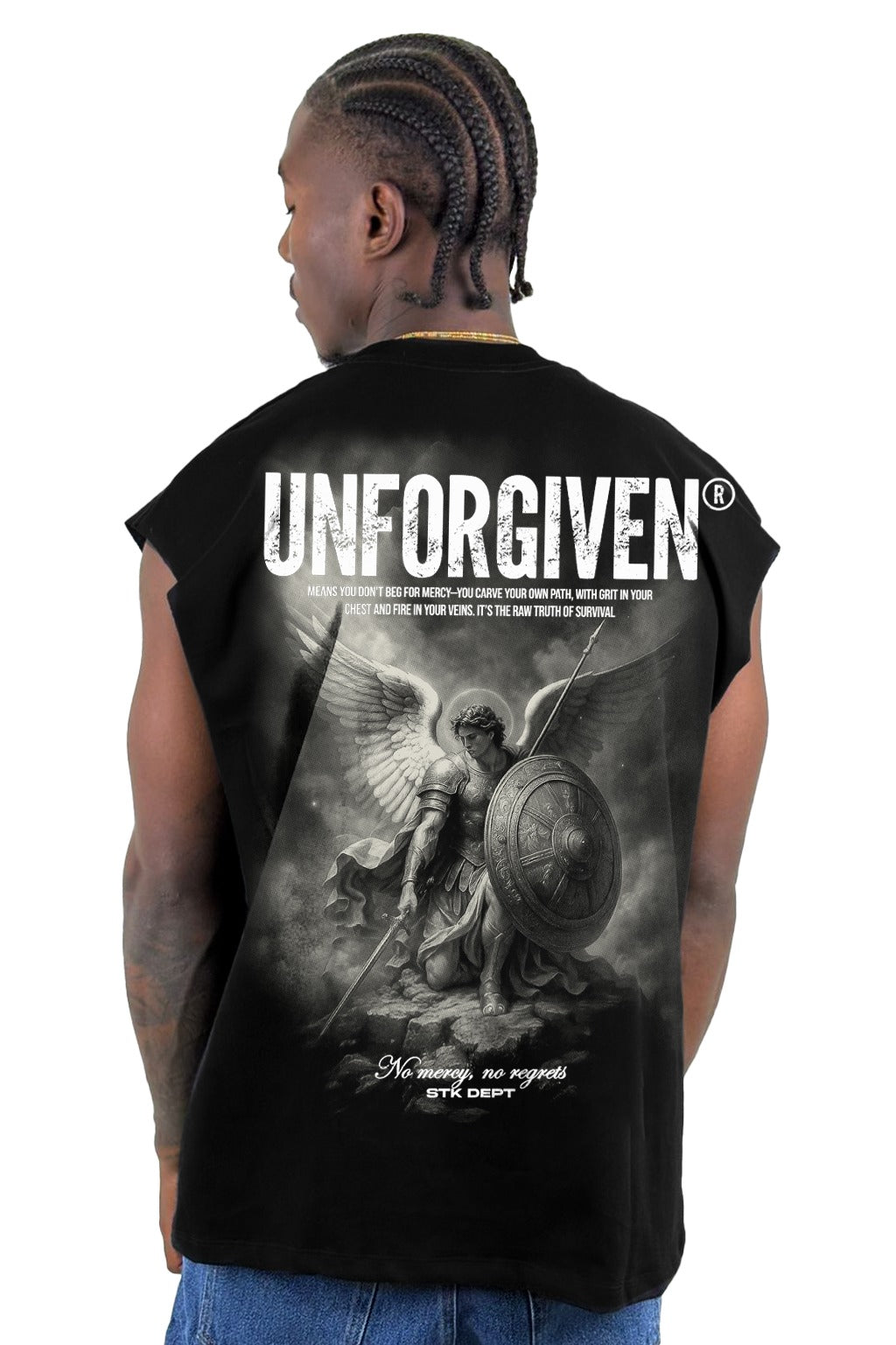 Camisilla Negra Unforgiven alto gramaje
