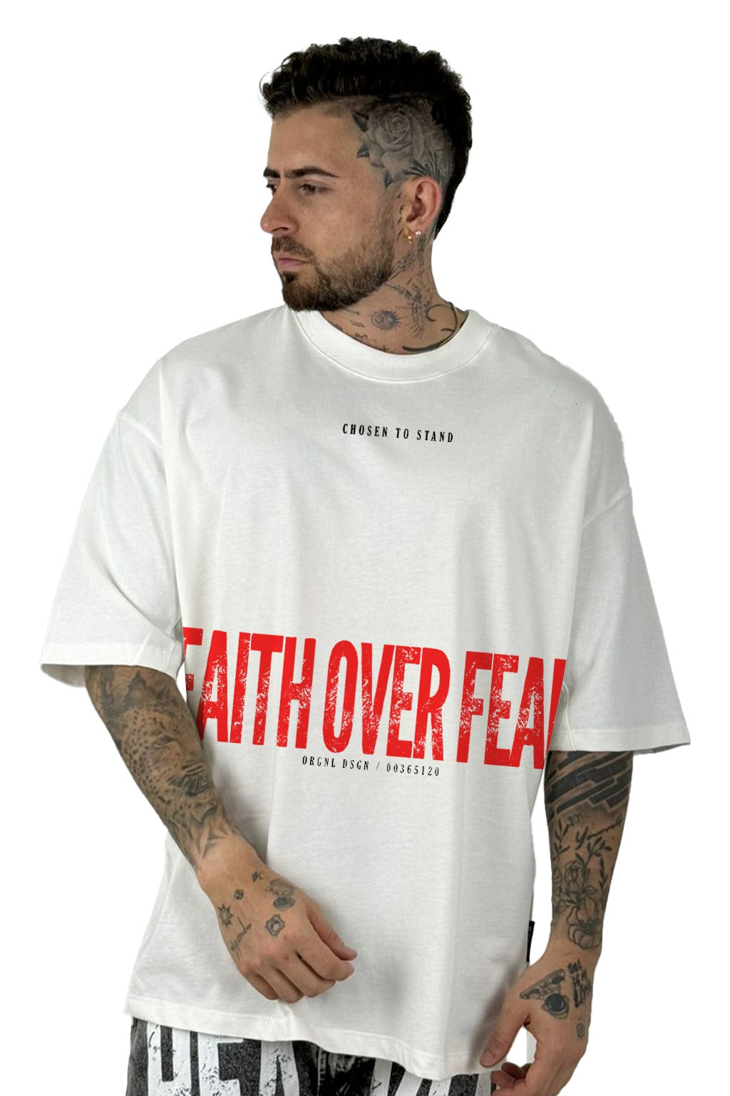 Oversize crudo Faith Over Feal