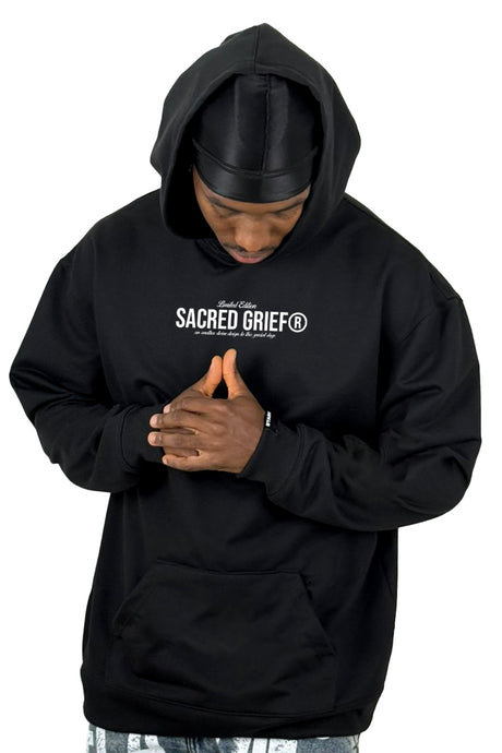 Buzo Capucha Negro Sacred Grief