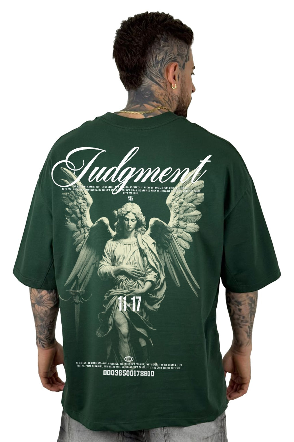 Oversize Verde Judgment Alto Gramaje