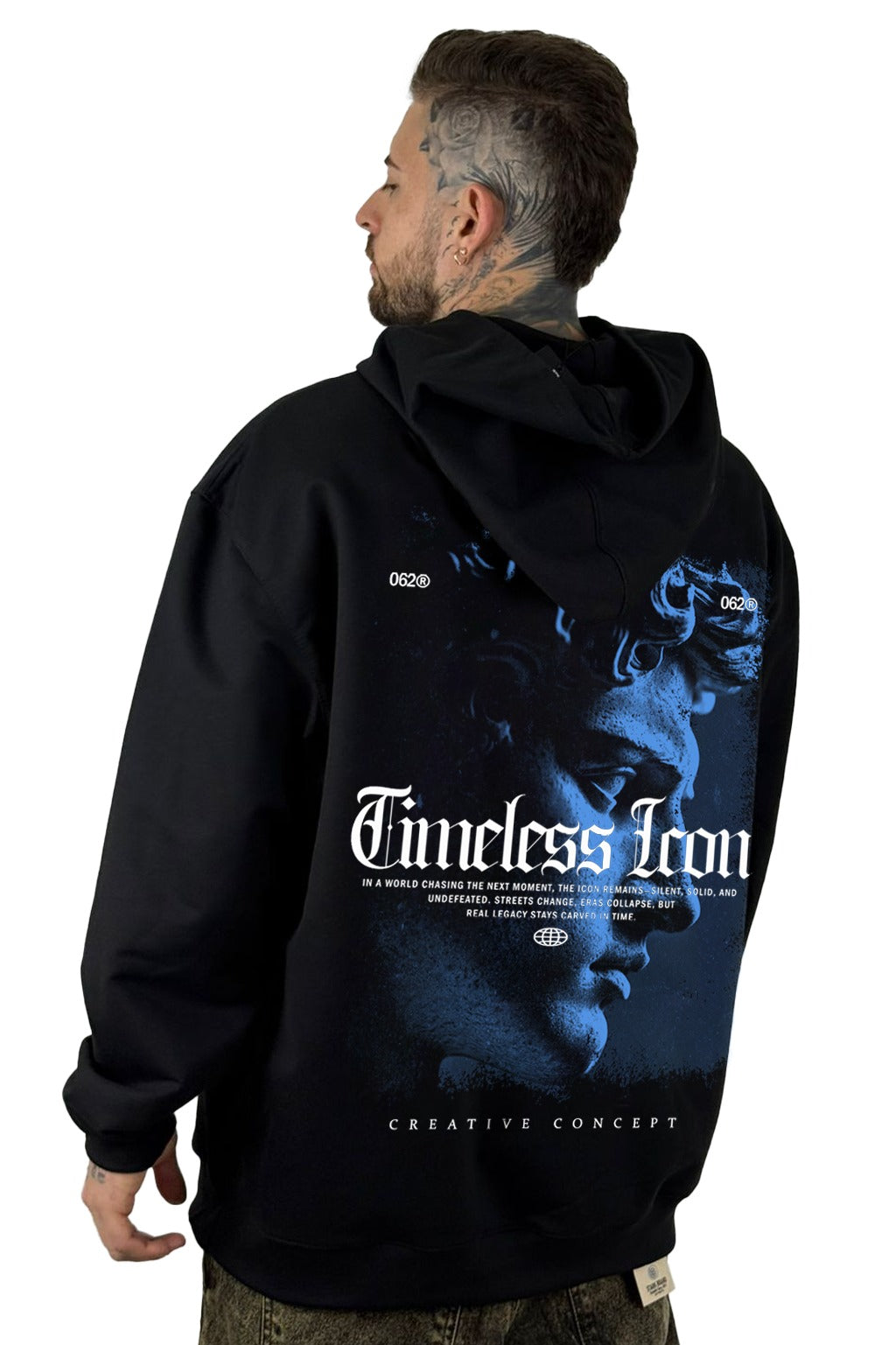 Buzo Negro Capucha Timeless Icon