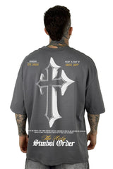 Oversize Gris Simbol Order alto gramaje